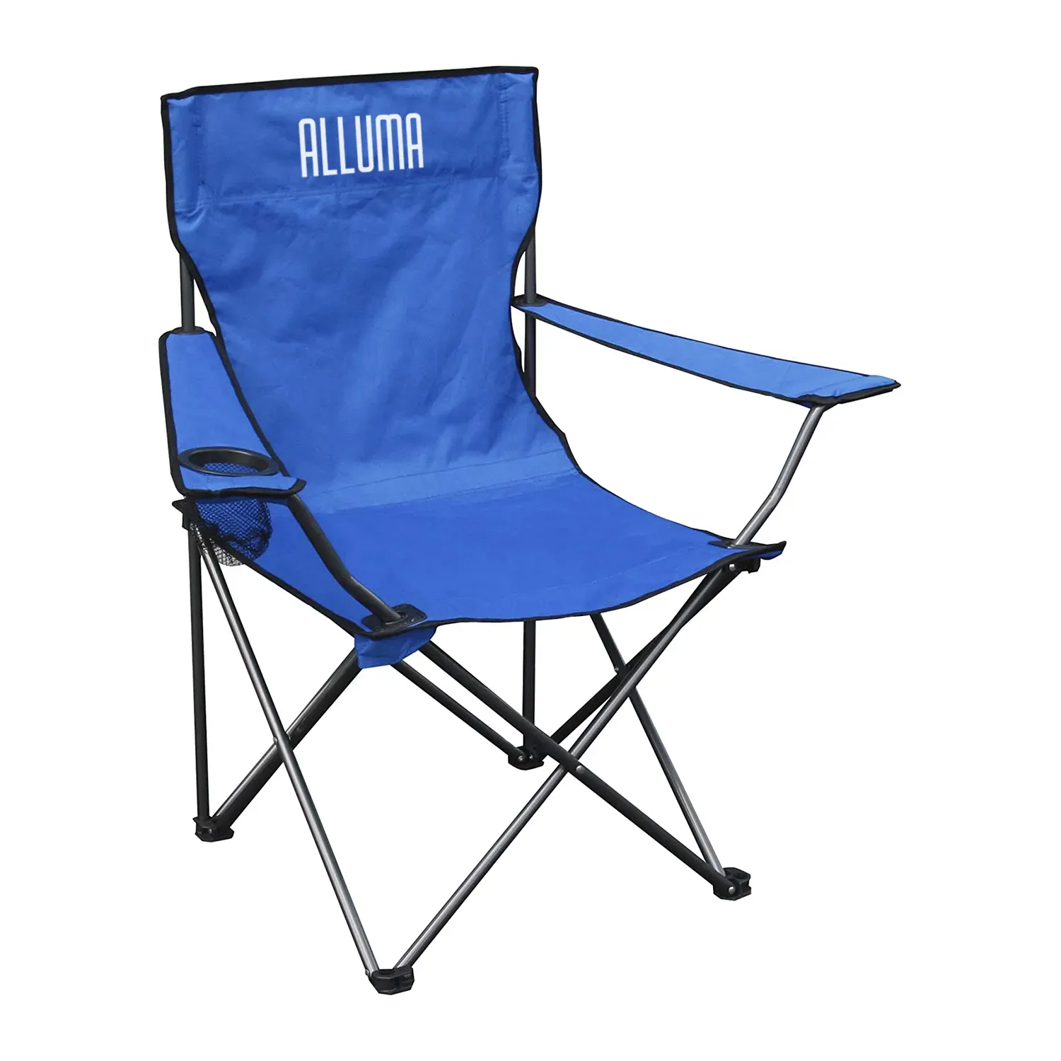 Silla Camping Plegable Alluma Azul Con Estuche