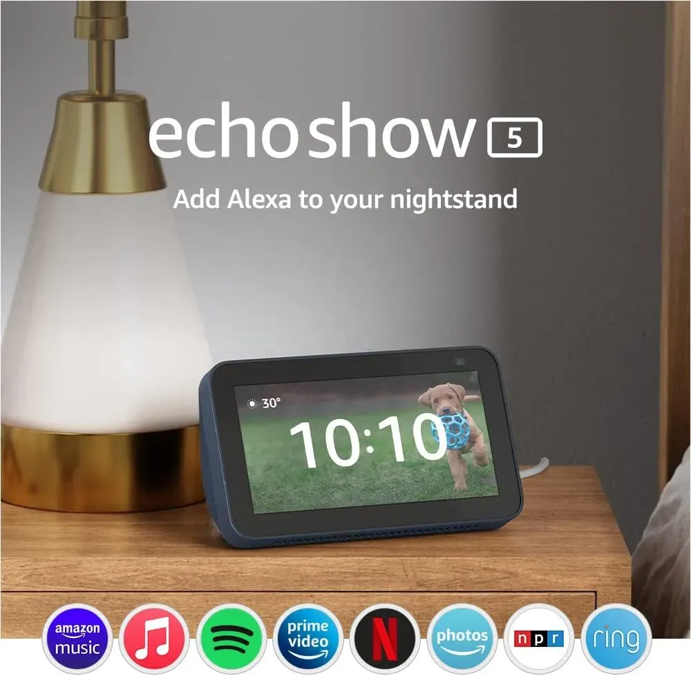 Amazon Echo Show 5 2da Gen Alexa Asistente Virtual Color Negro