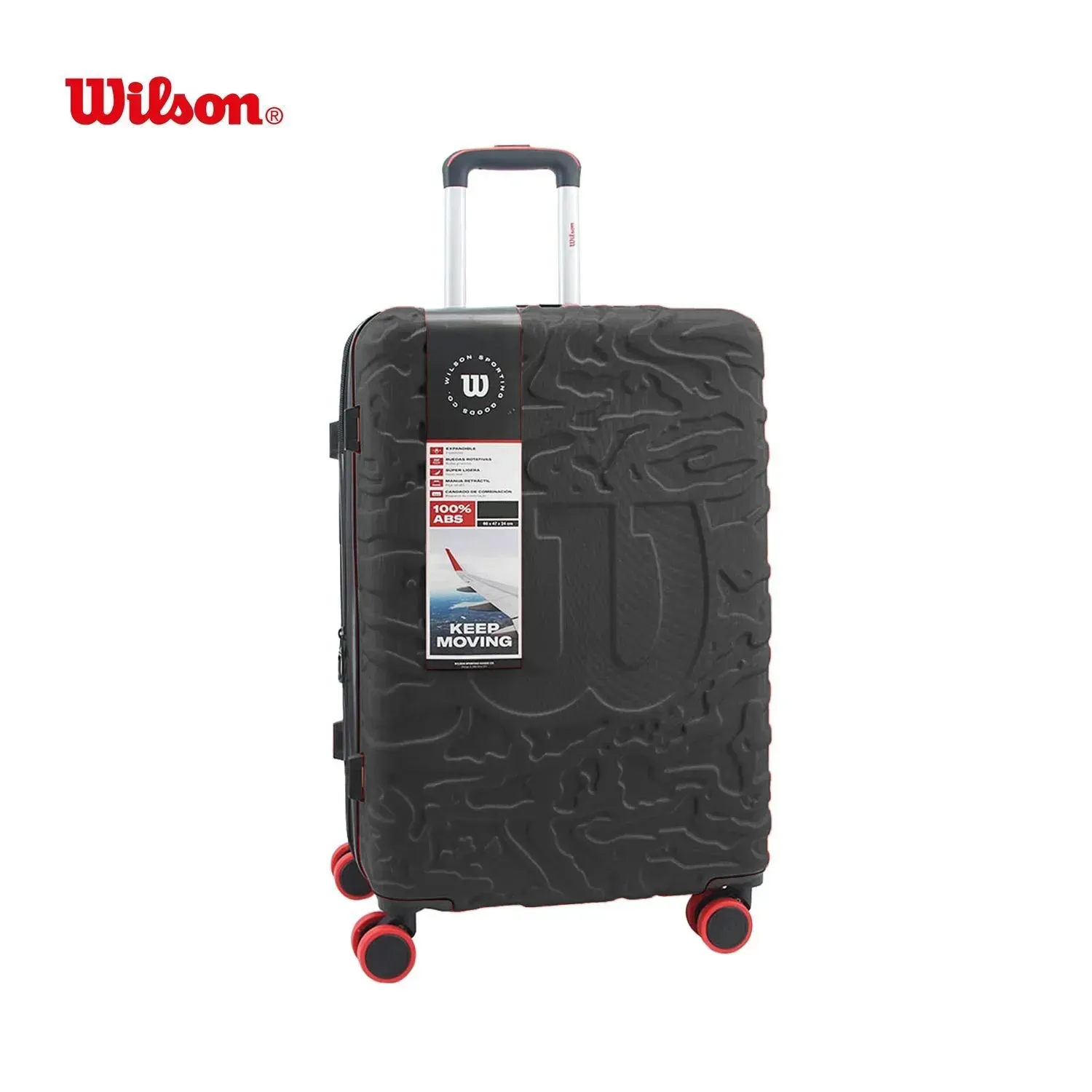 Maleta De Viaje Wilson Berlin 28 Grande 78lt Con Ruedas Negra