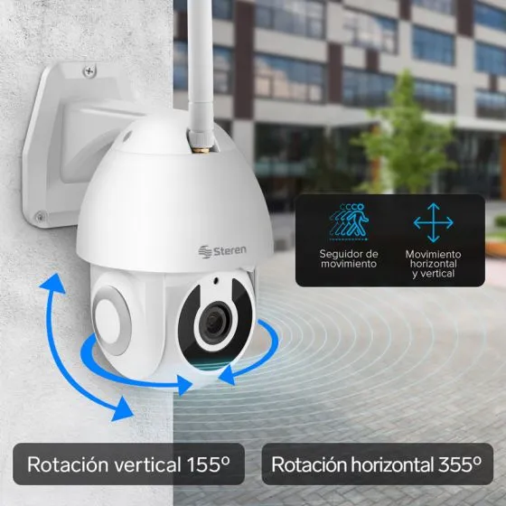 Cámara De Seguridad WI-FI ETHERNET FULL HD ROBOTIZADA STEREN