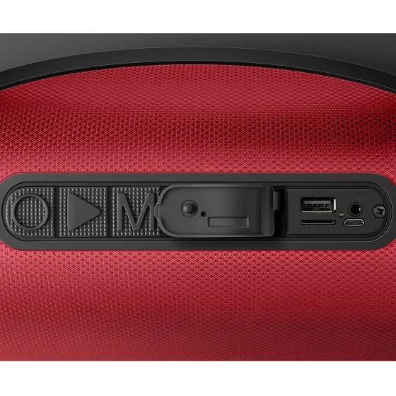 Parlante BLUETOOTH BOOMBOX TWS 350 W PMPO Roja STEREN