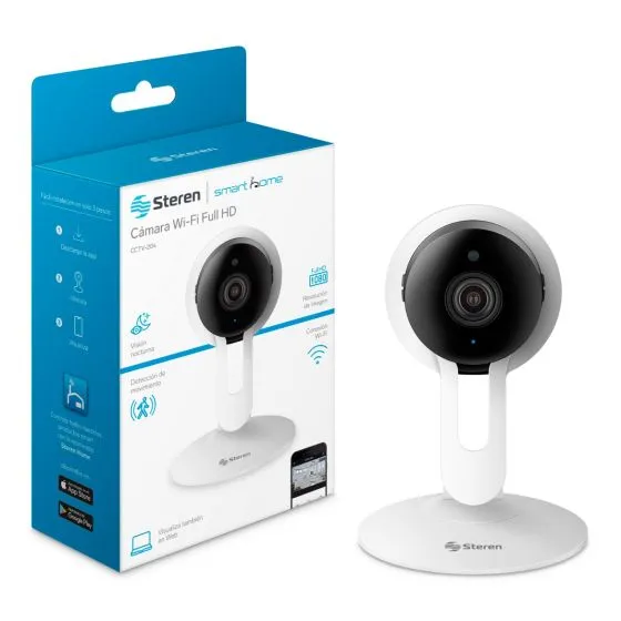 Cámara De Seguridad WI-FI FULL HD FIJA CCTV-204 STEREN