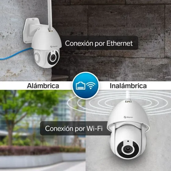 Cámara De Seguridad WI-FI ETHERNET FULL HD ROBOTIZADA STEREN