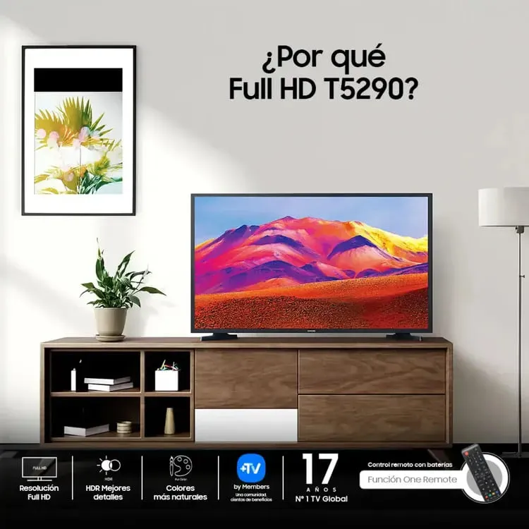 Televisor SMART TV SAMSUNG FHD LED 40 Pulgadas 102 CM 40T5290