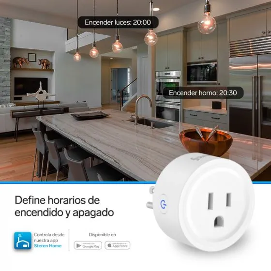 Enchufe Contacto Switch Inteligente Smart Alexa Wifi STEREN