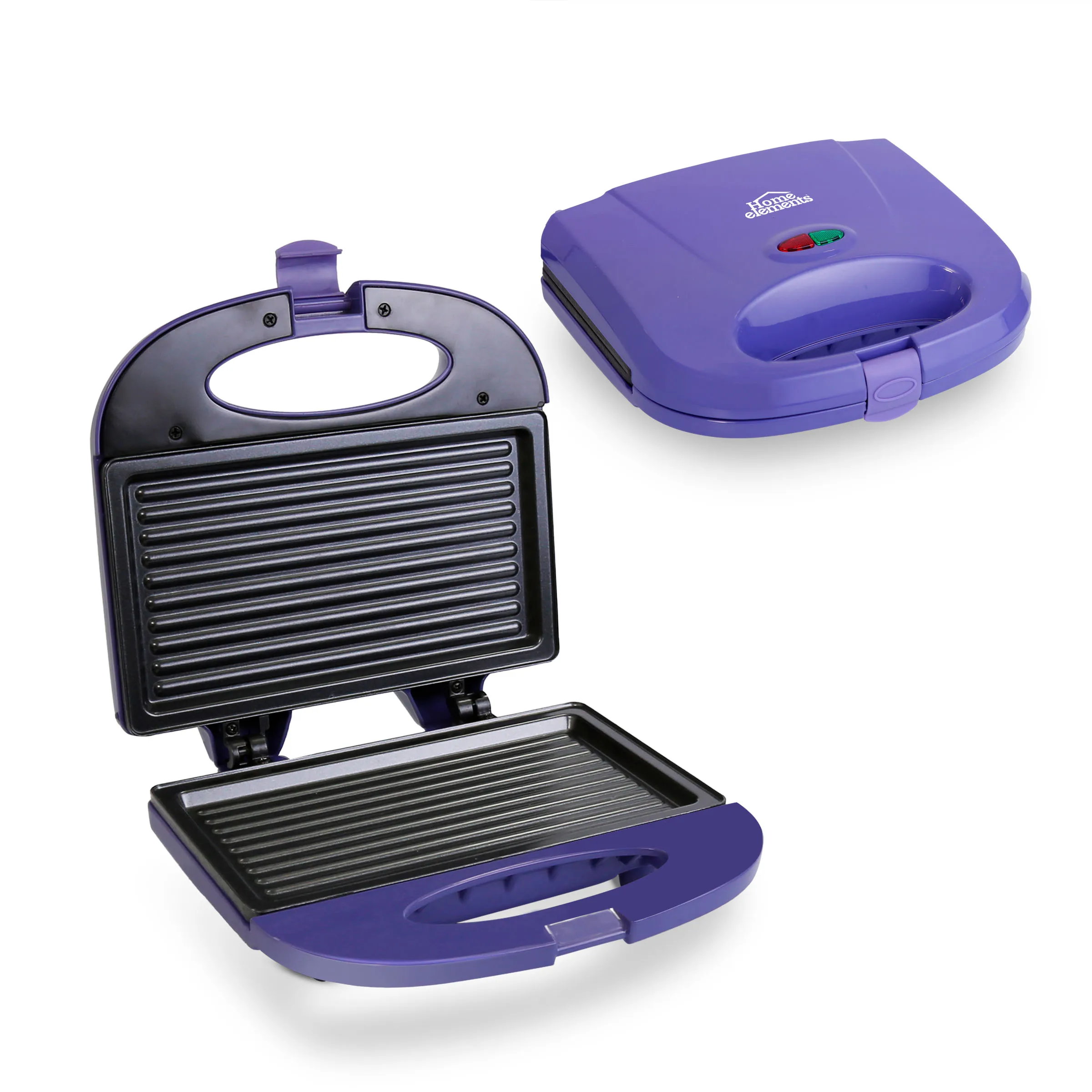 Sanduchera 2 puestos GRILL VIOLET  Home Elements