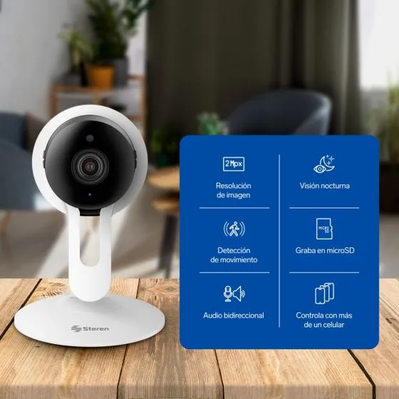 Cámara De Seguridad WI-FI FULL HD FIJA CCTV-204 STEREN