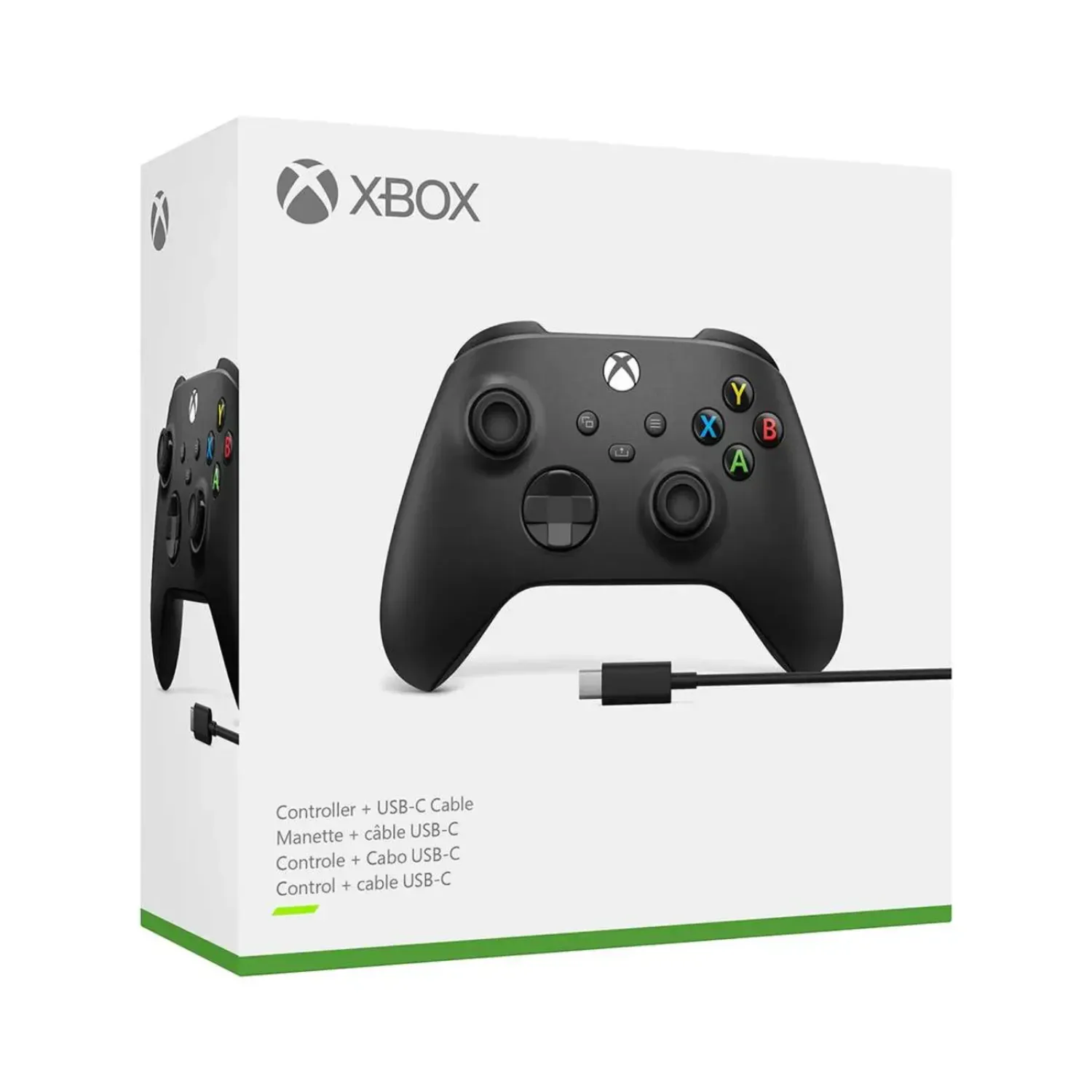 Control Inalámbrico XBOX + Cable USB-C Negro