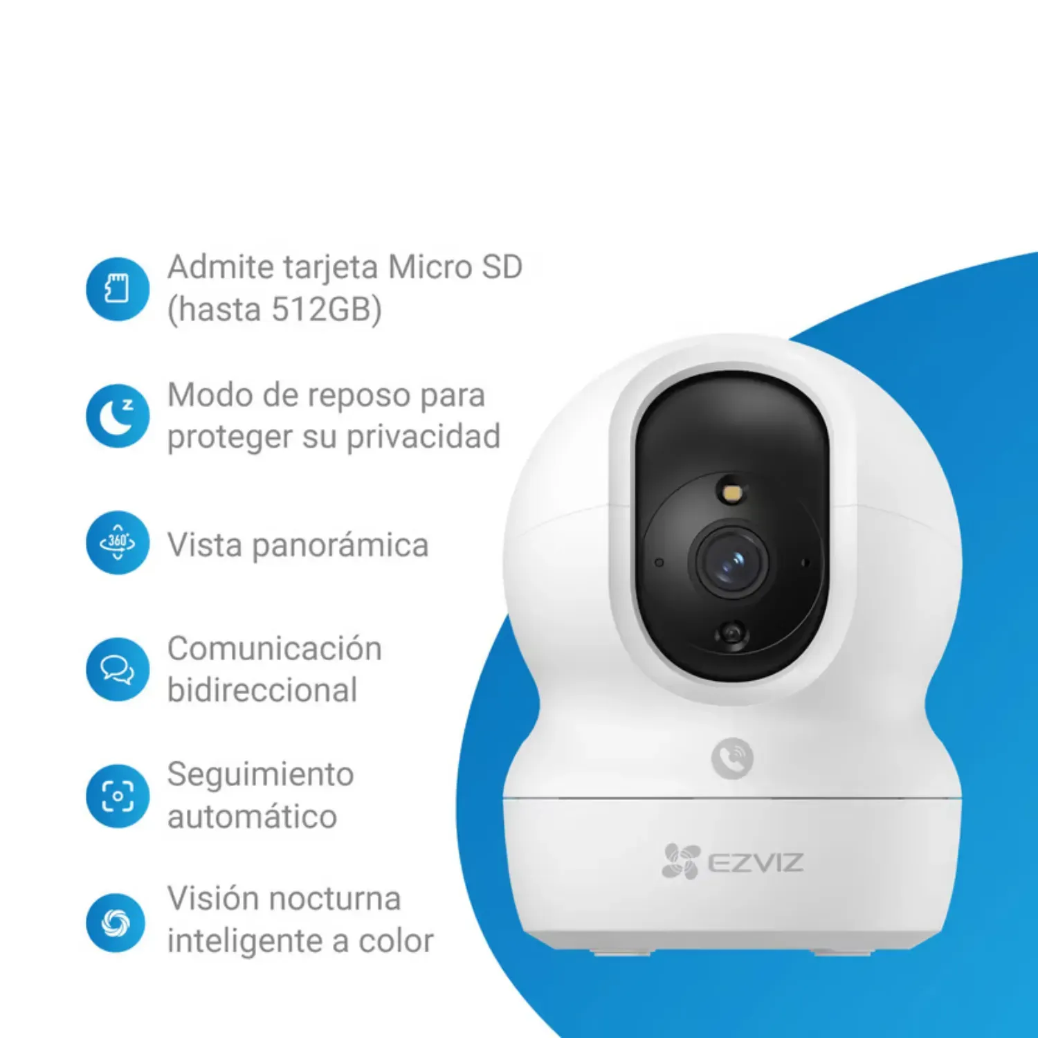 Cámara Inteligente Ezviz Cs-cp1 Pro 2mp 360 Interior