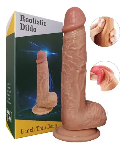 Dildo Realista Consolador Chupa Pene  20 Cm