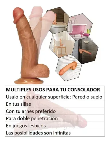 Dildo Consolador  20 cm  Clásico Ultra Realista Juguete Sexual 