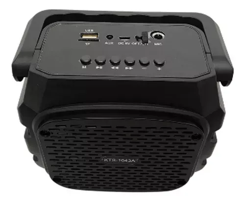 Parlante Bluetooth Portátil Kts-1043a/b Radio Color Negro