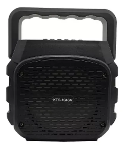 Parlante Bluetooth Portátil Kts-1043a/b Radio Color Negro