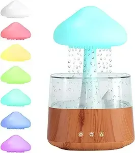 Humidificador lampara Sonido lluvia colores led 