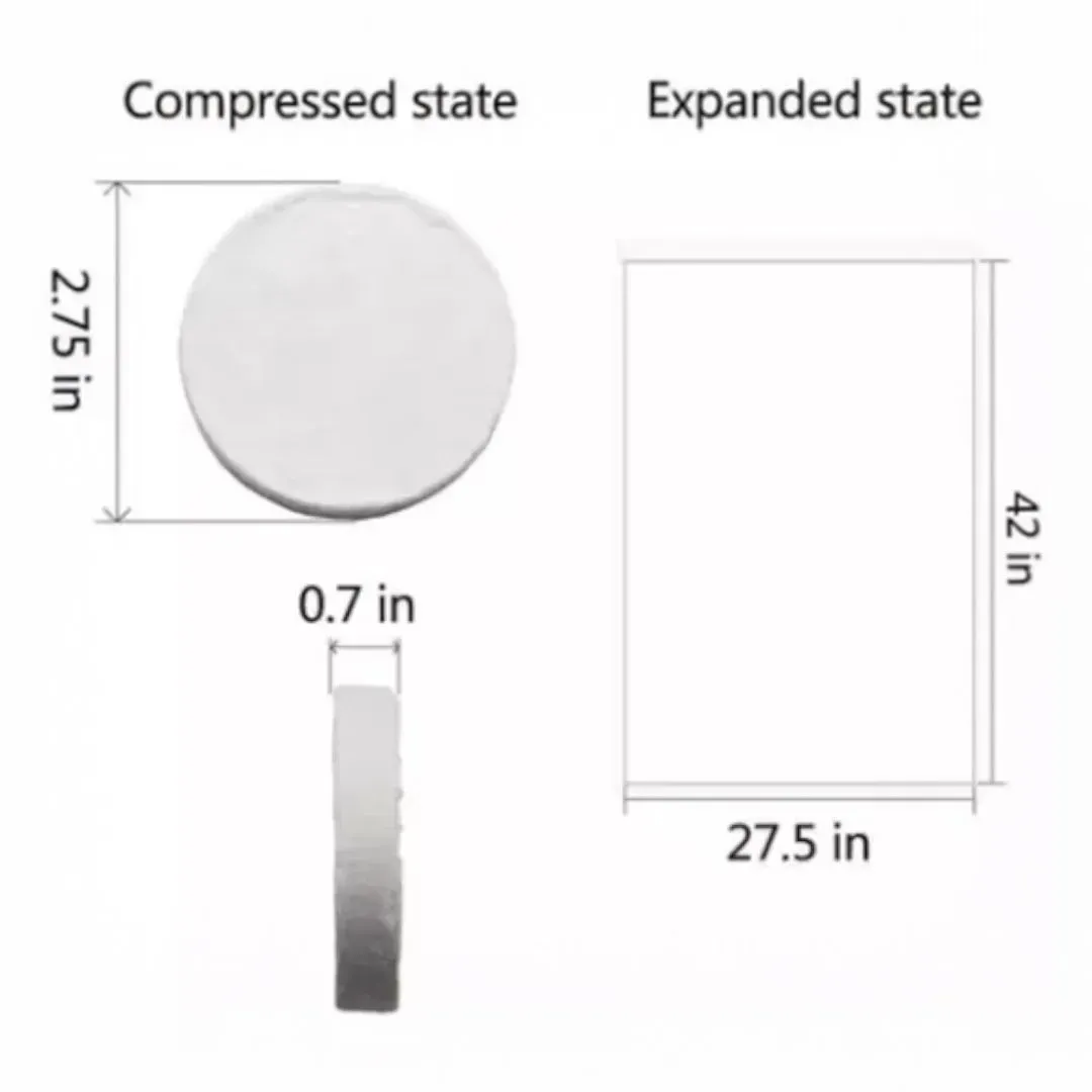 Toalla de Microfibra Grande Comprimida