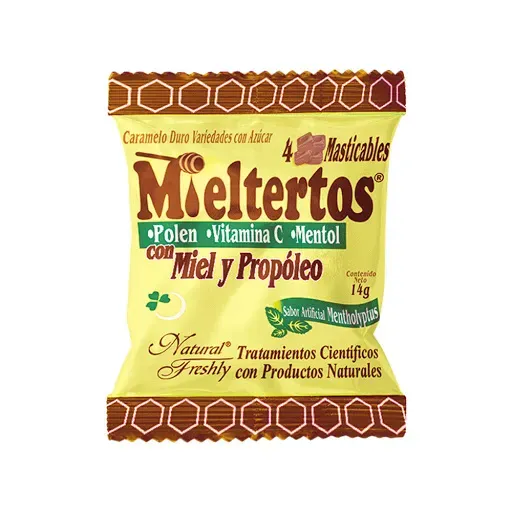 Miertertos Masticable Natural Freshly Paquete X 4 Pastillas