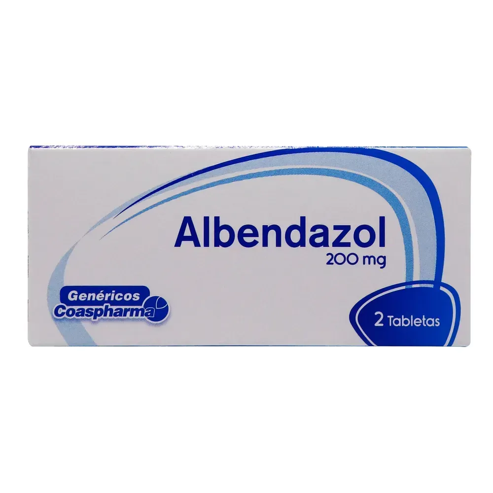 Albendazol 200Mg Caja X 2 Tabletas Coaspharma 