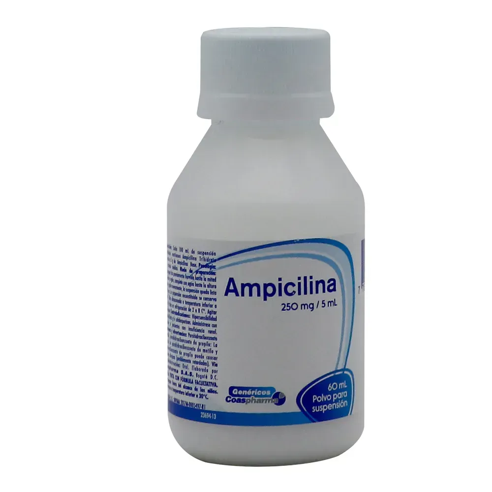 Ampicilina 250Mg/5Ml Polvo Para Suspensión 60Ml 