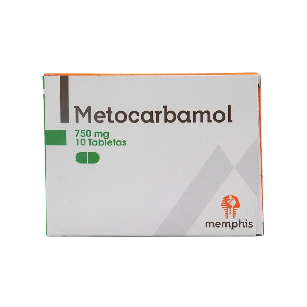 Metocarbamol 750Mg Caja X 10 Tabletas Memphis 