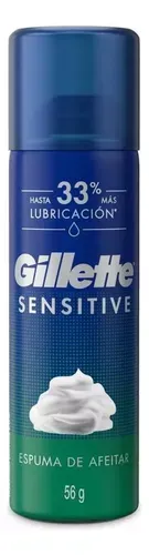 Espuma De Afeitar Gillette Sensitive 56G 