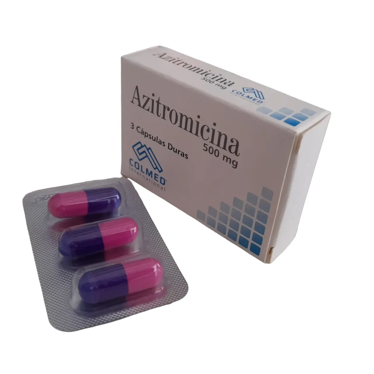 Azitromicina 500Mg Caja X 3 Capsulas Colmed 