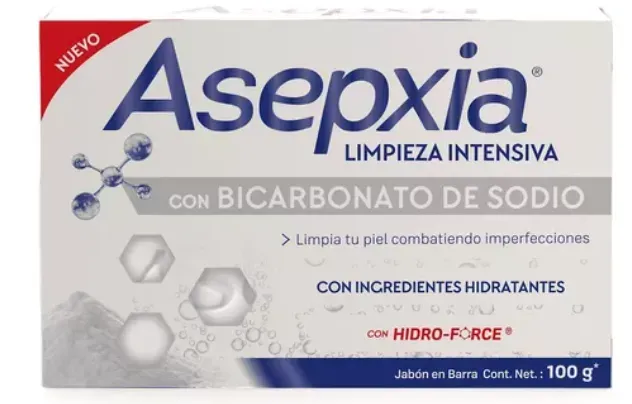 Jabón Asepxia Limpieza Intensiva -Con Bicarbonato De Sodio