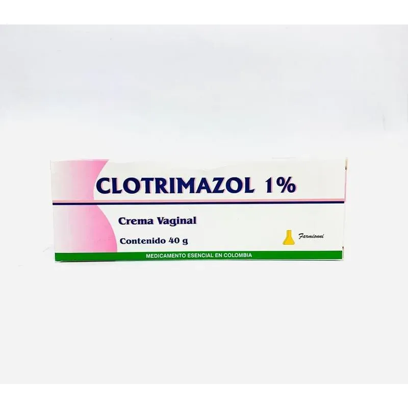 Clotrimazol 1% Crema Vaginal Tubo X 40G Con 7 Aplicadores Lab Farmioni  