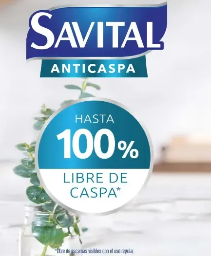 Shampoo Savital Anticaspa - Cont. 510 Ml. Suavidad Increíble 