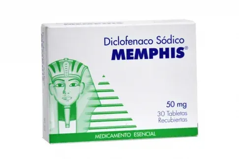 Diclofenaco 50Mg Tabletas Blister X 10 Memphis 