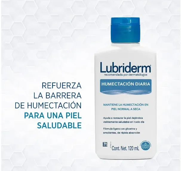 Lubriderm Humectación Diaria - Mantiene La Humectacion En Piel Normal A Seca Cont. 120Ml