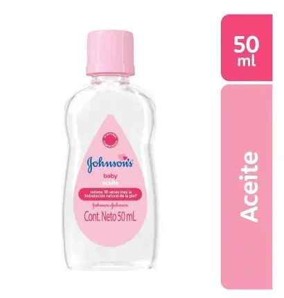 Aceite Johnson´s  Baby  -Retiene 10 Veces Mas La Hidratación Natural De La Piel  De 50Ml 