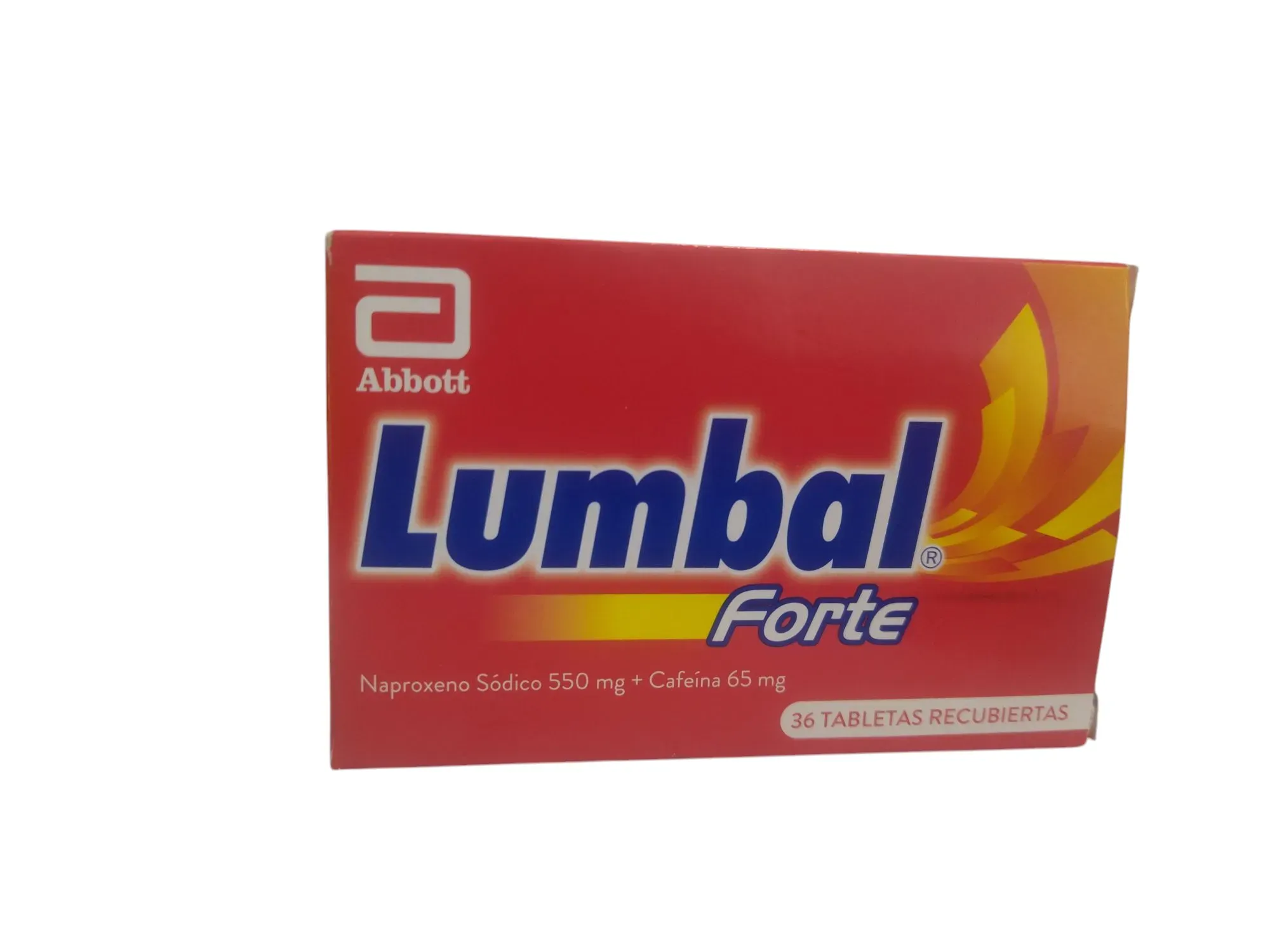 Lumbal Forte Abbott Naproxeno Sódico 550mg+Cafeína 65mg x 6Tabletas