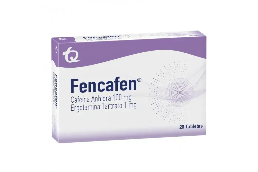 Fencafen Cafeína Anhidra 100Mg + Ergotamina Tartrato 1Mg Tableta Tecnoquímicas 