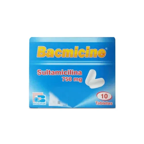 Bacmicine Sultamicilina 375 Mg Caja X 10 Tab Bioquifar 