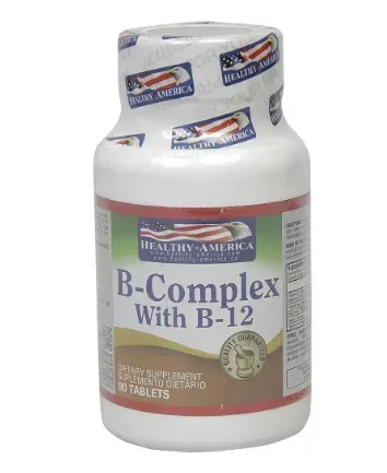 B Complex With B - 12 - Cont. 90 Tabletas- Suplemento Dietario 