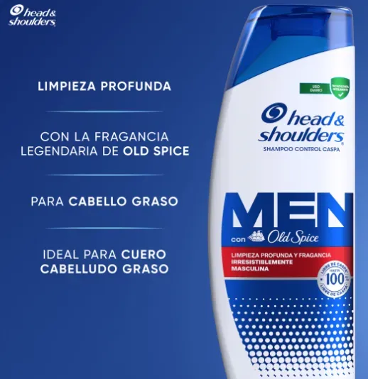 Shampoo Control De Caspa Head Y Shoulders - Con Old Spice - Cont. 375 Ml