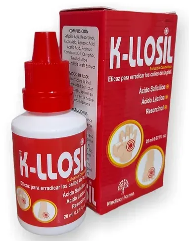 K - Llosil - Solución Cosmética - Eficaz Para Erradicar Los Callos De La Piel - Cont. 10 Ml 