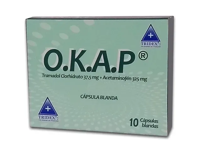 O.K.A.P Tramadol clorhidrato 37,5Mg + Acetaminofén 325Mg  Blandas Tridex Capsula