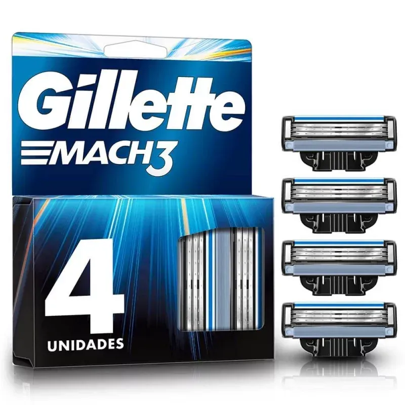 Gillette Mach3 Repuestos para Afeitar x4