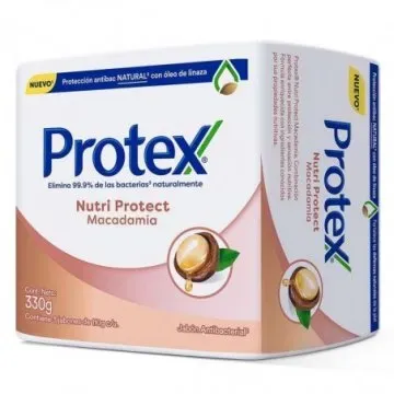 Jabón De Baño Protex Nutri Protec Glicerina + Macadamia De 110G 