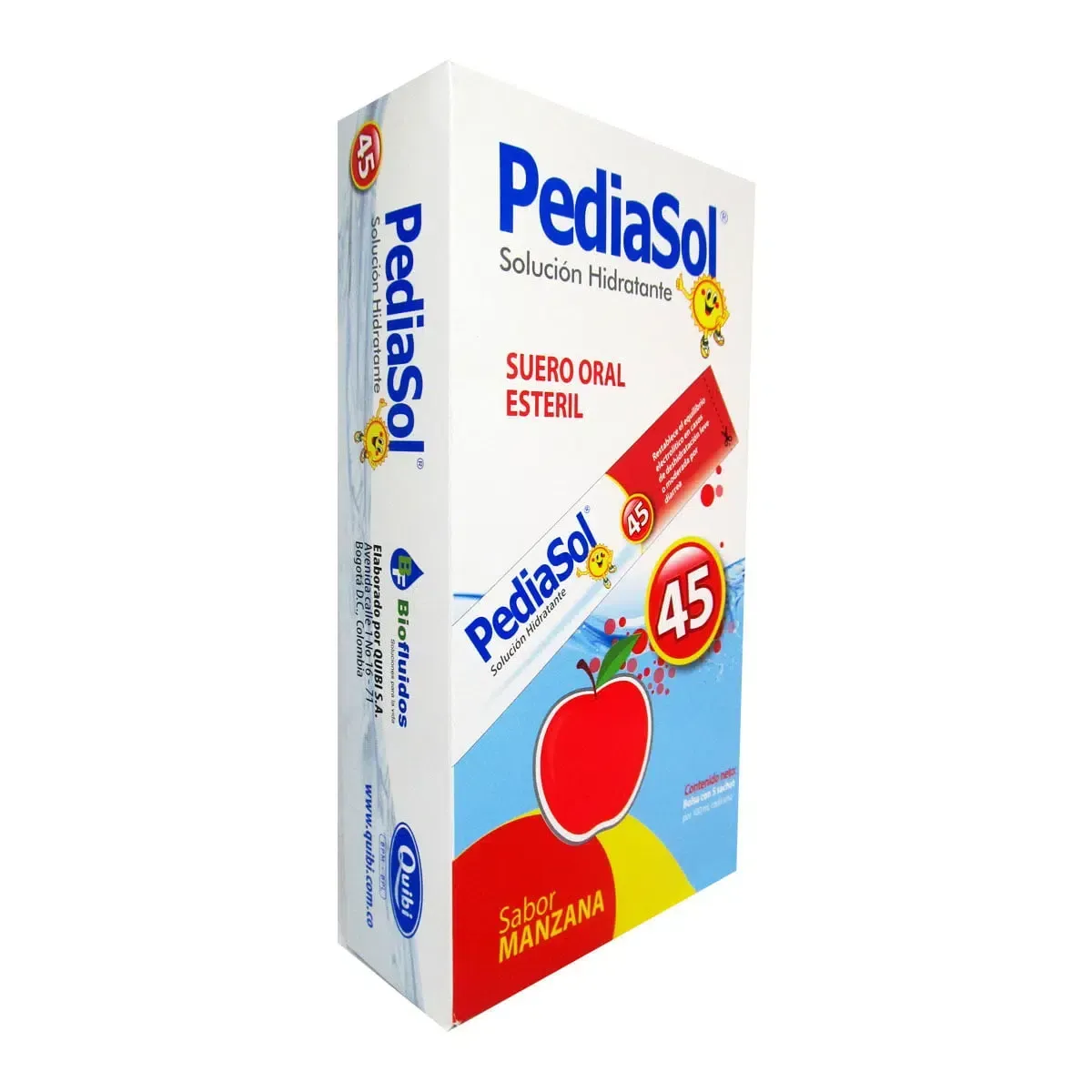 Suero Oral Estéril Pediasol 45 Manzana  Sachet x 100 Ml Bolsa x 5 Uds.