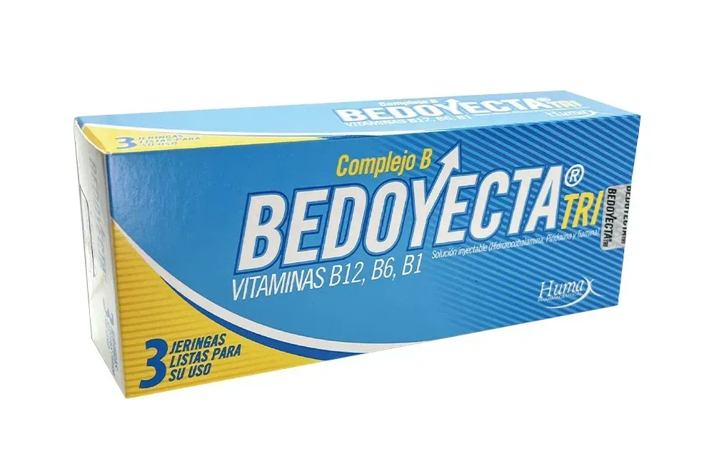 Bedoyecta Tri Vitaminas B12 B6 B1 3 Jeringas Listas Para Su Uso 