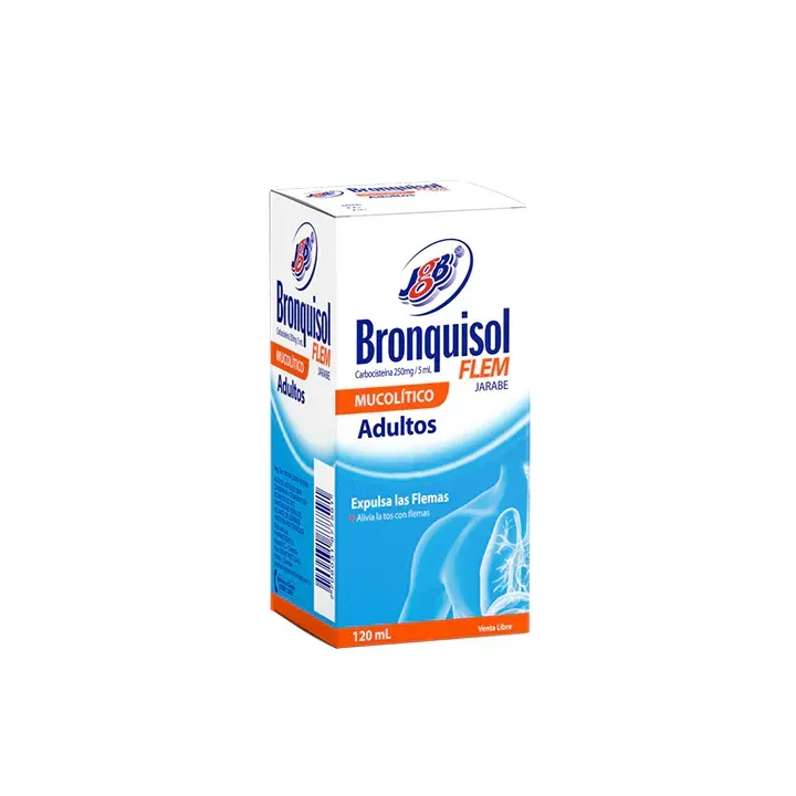 Bronquisol Flem Mucolito Adulto Expulsa Las Flemas Jarabe X 120Ml Jgb