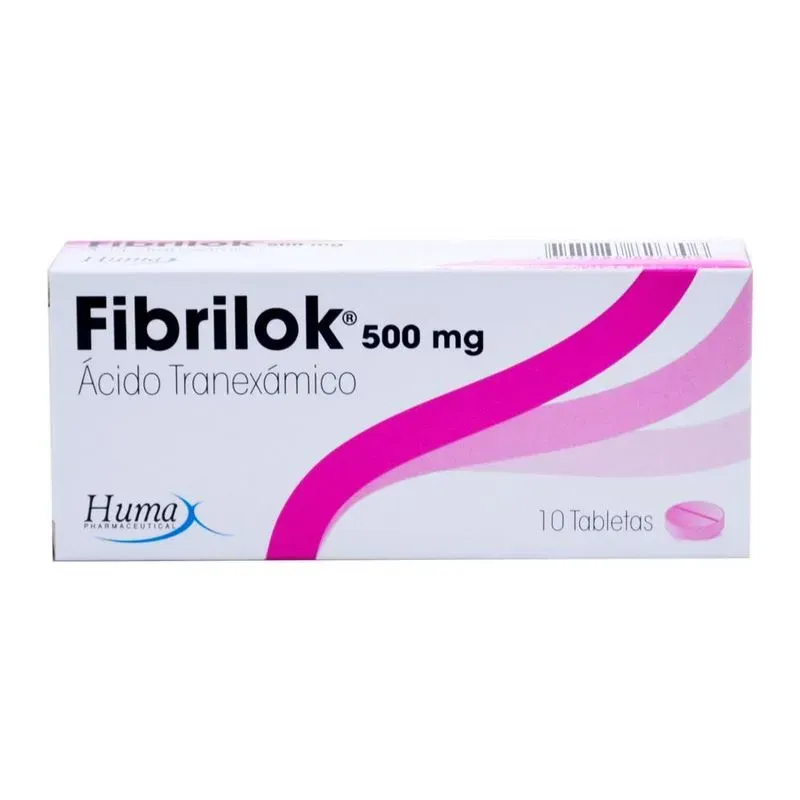 Fribrilok 500Mg Acido Tranexámico Caja X 10 Tab Lab Humax  