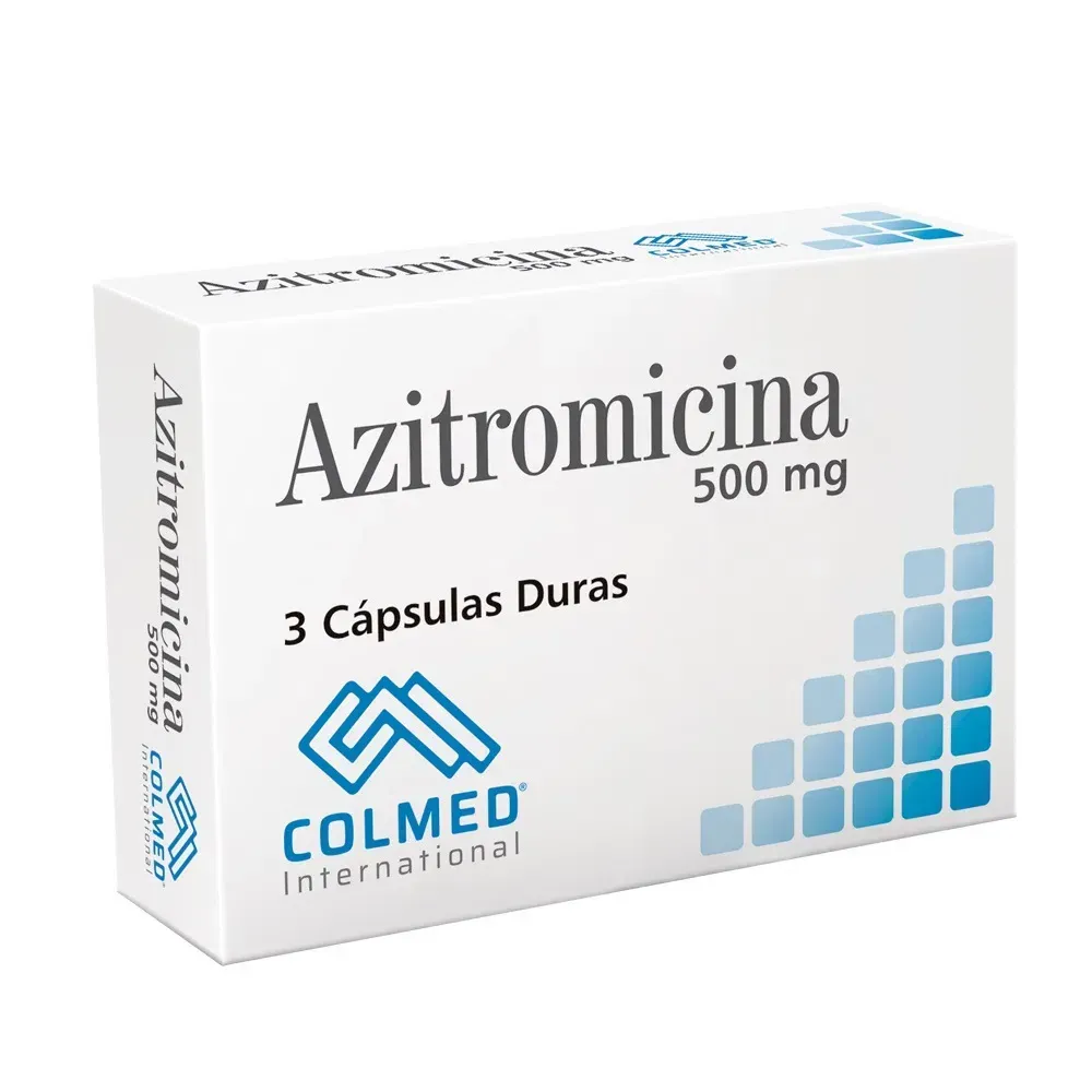 Azitromicina 500Mg Caja X 3 Capsulas Colmed 