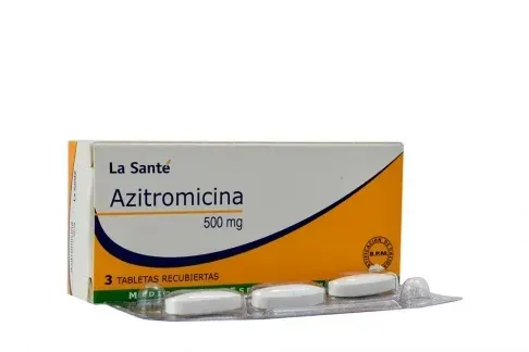 Azitromicina 500Mg Caja X 3 Tabletas La Sante 