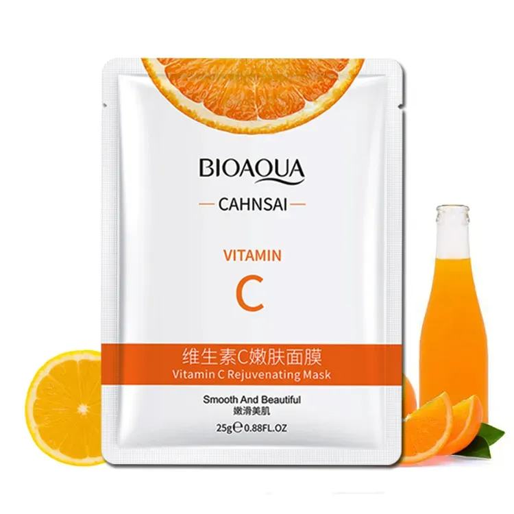 Bioaqua Cahnsai Vitamin C Rejuvenating Mask  Mascarilla rejuvenecedora con vitamina C 