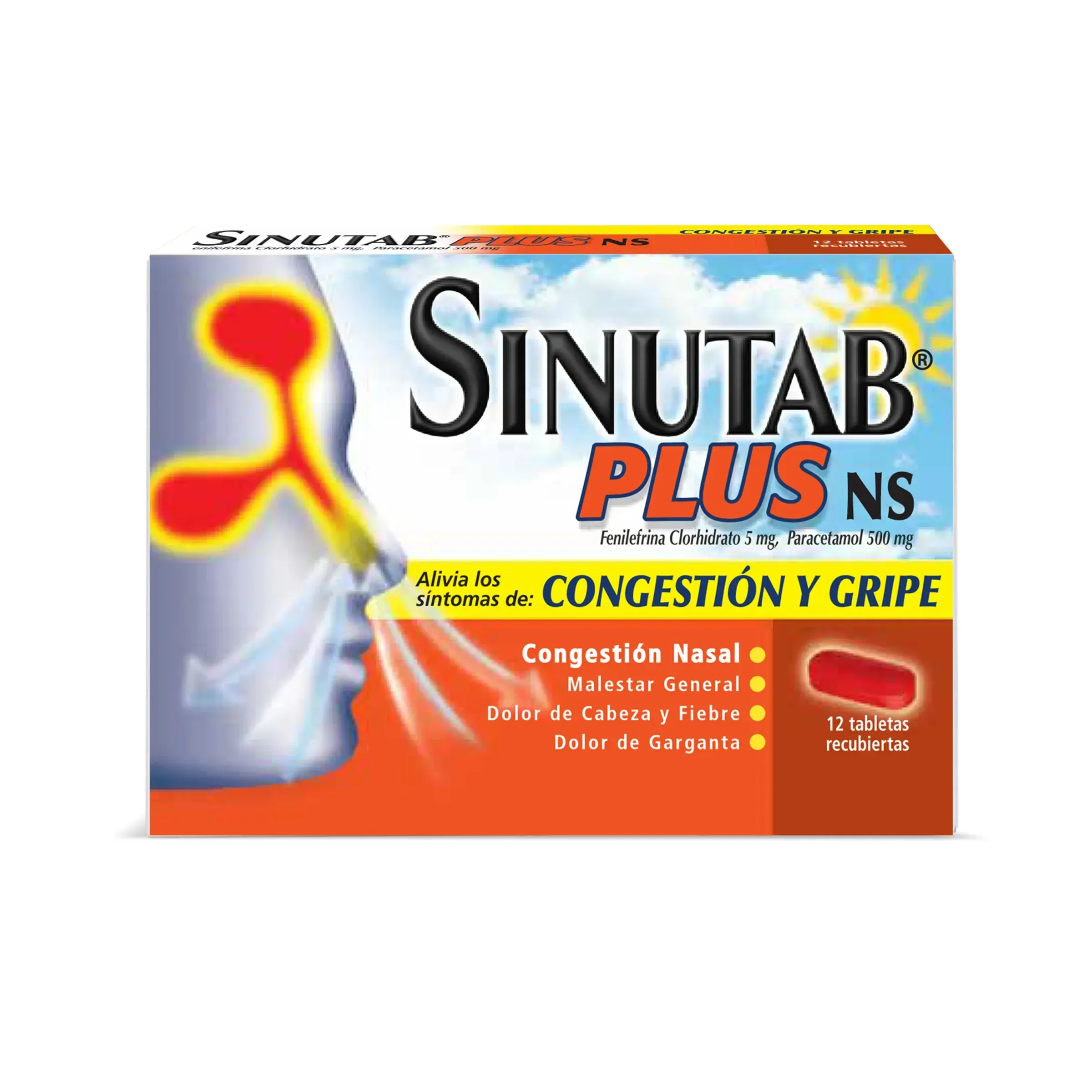 Sinutab Plus Ns Tabletas 