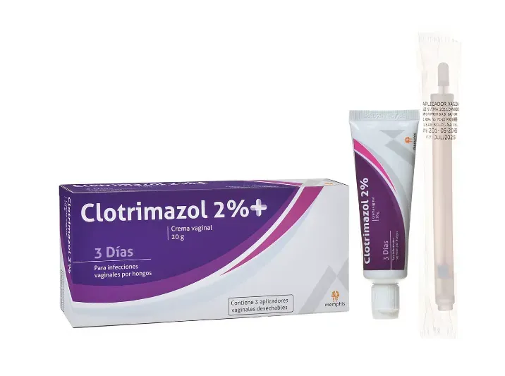 Clotrimazol 2% Crema Vaginal 20 G. - Cont. 3 Aplicadores Vaginales Desechables 