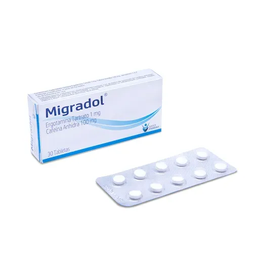 Migradol Ergotamina 1Mg Cafeína Anhidra 100Mg